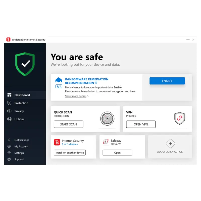 Bitdefender Total Security 2025 Key (1 Year / 5 Devices)