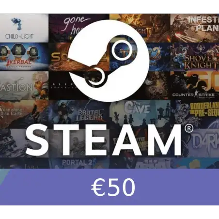 Steam Wallet Card €50 EU Activation Code