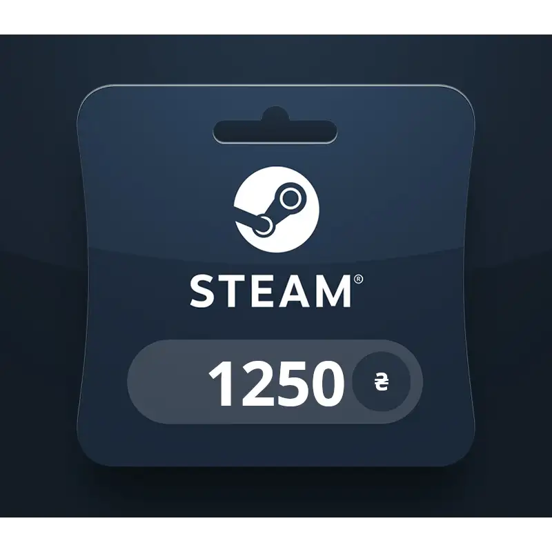 Steam Wallet UAH 1250 Gift Card UA