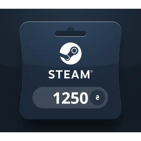 Steam Wallet UAH 1250 Gift Card UA