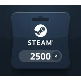 Steam Wallet UAH 2500 Gift Card UA