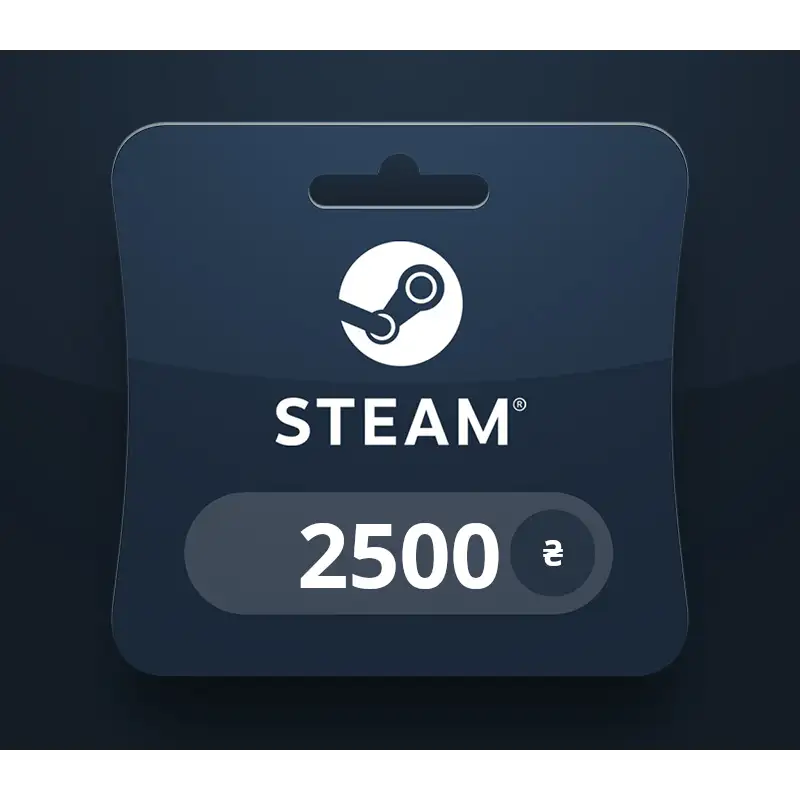 Steam Wallet UAH 2500 Gift Card UA