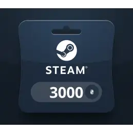 Steam Wallet UAH 3000 Gift Card UA