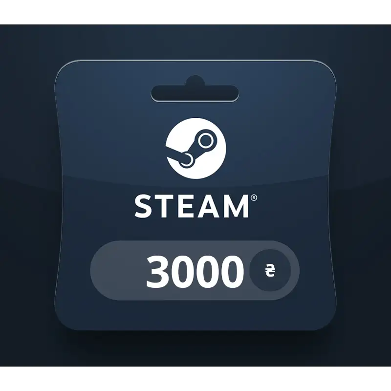 Steam Wallet UAH 3000 Gift Card UA