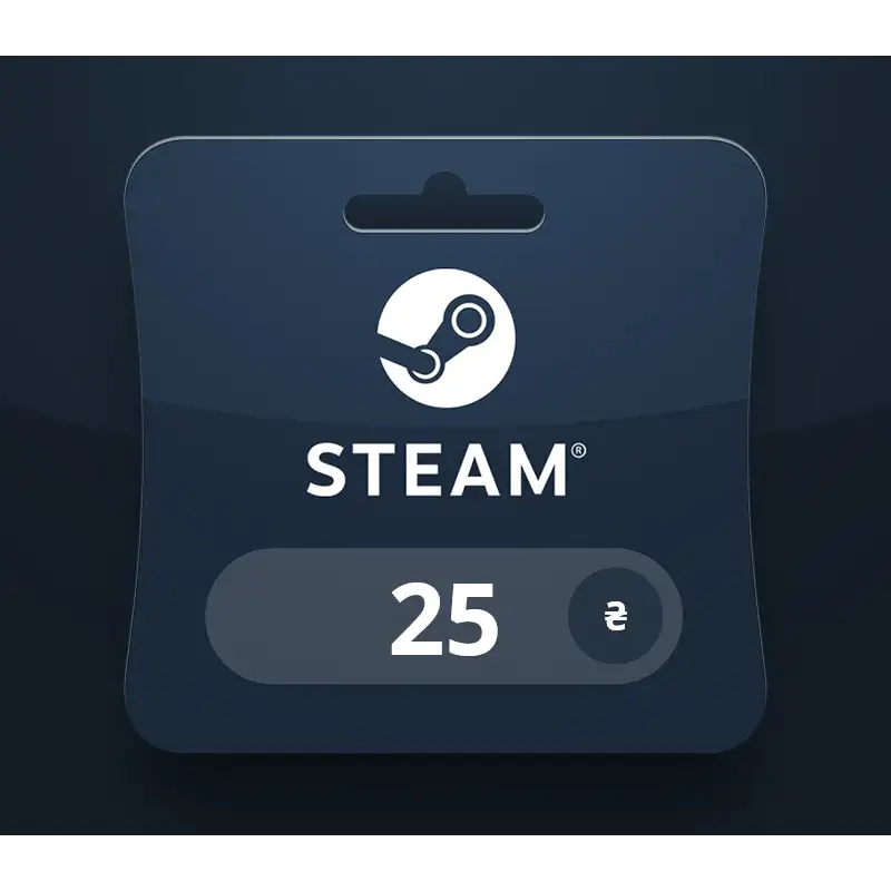 Steam Wallet UAH 25 Gift Card UA