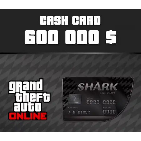 Grand Theft Auto Online - $600,000 Bull Shark Cash Card PC Activation Code