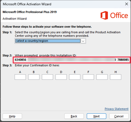 Umiestnenie Inštalačného ID